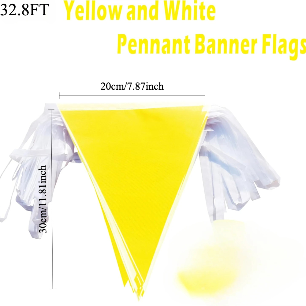 32.8FT Yellow White Pennant Ba - đánh giá và giá Q Kids Outdoor